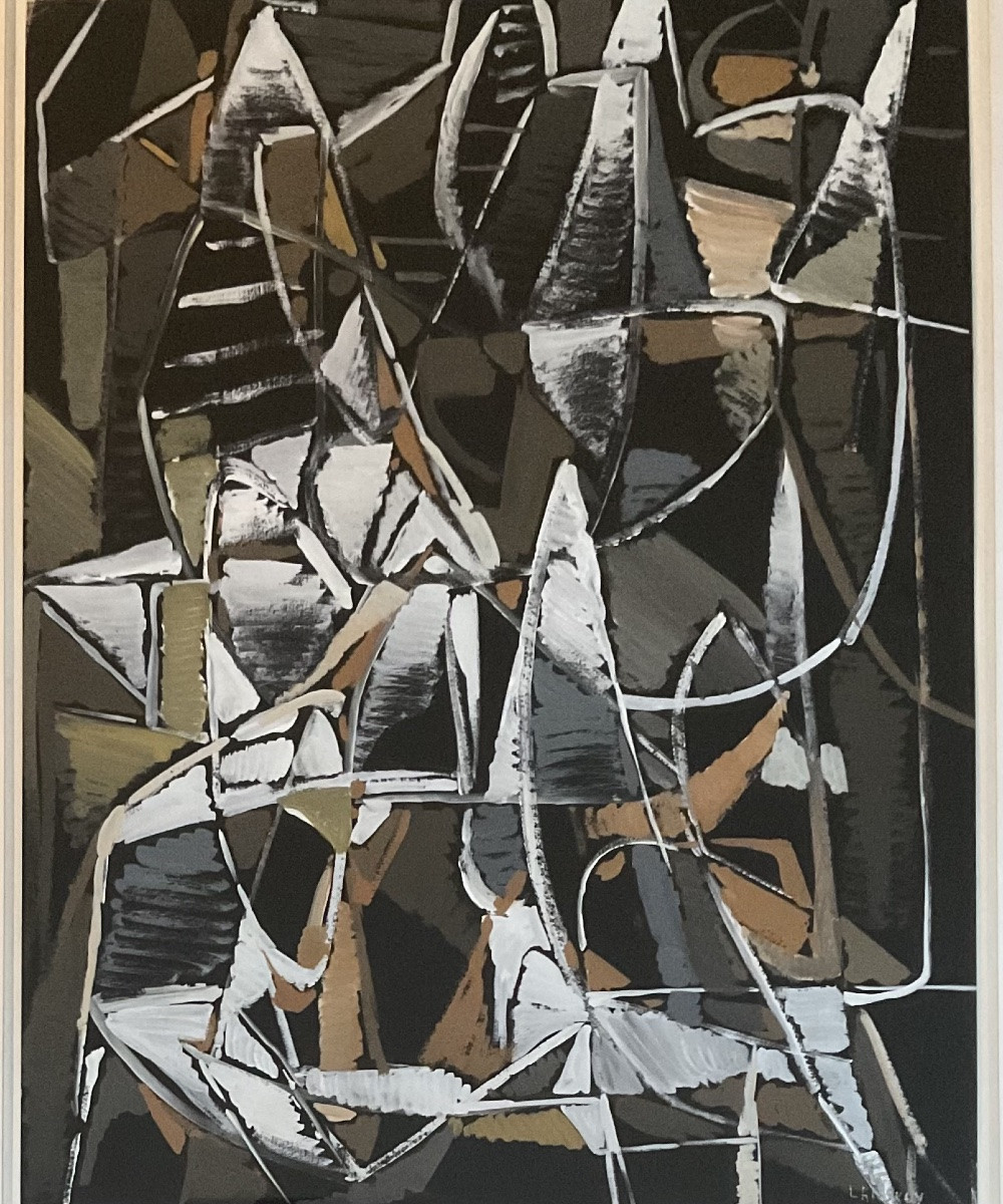 André Lanskoy grande gouache originale 65 x 50 cm Nouvelle école de Paris -photo-4