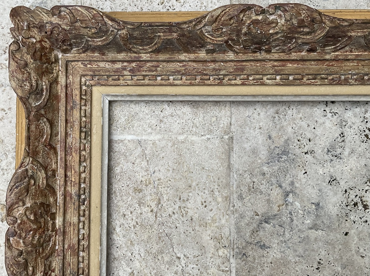 CADRE MONTPARNASSE 1930/40 PROFIL BOIS LOUIS XIV DIM 6F -photo-2