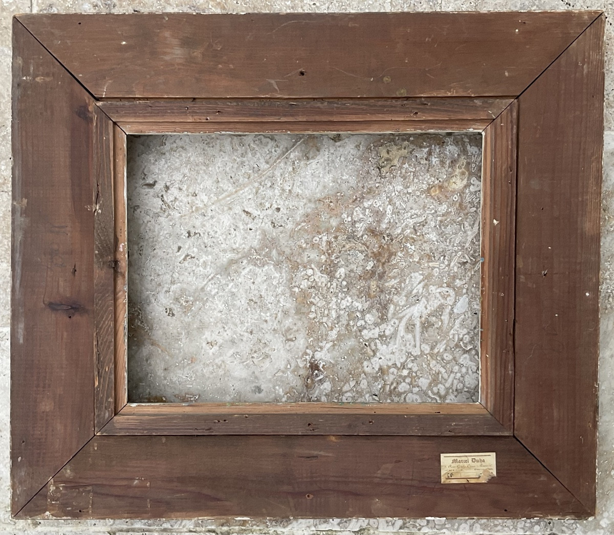 CADRE MONTPARNASSE 1930/40 Dim 5F PROFIL LOUIS XIV BOIS SCULPTÉ-photo-1