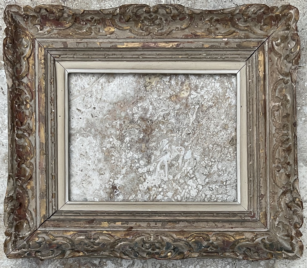 CADRE MONTPARNASSE 1930/40 Dim 5F PROFIL LOUIS XIV BOIS SCULPTÉ