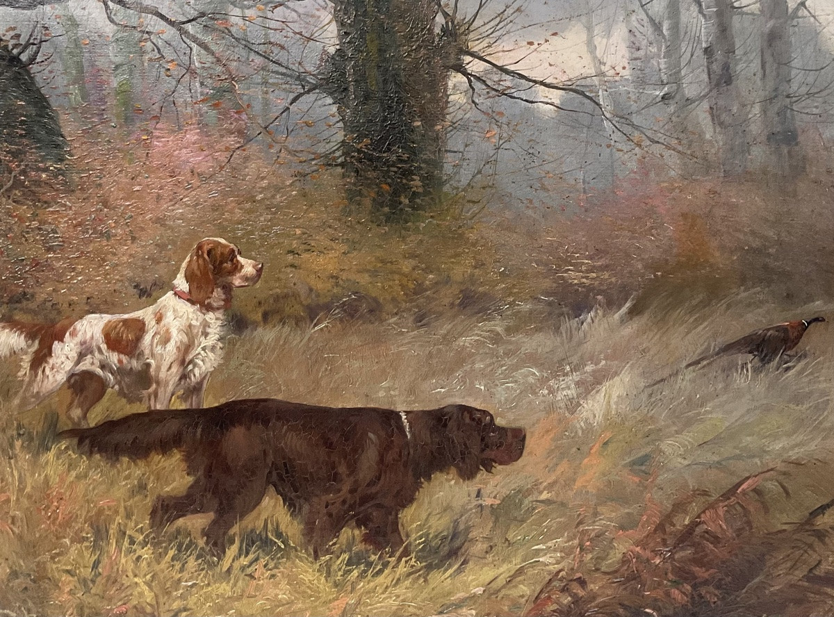 Eugène Petit, 19th-century Painting, Hunting Scene, 10f-photo-4
