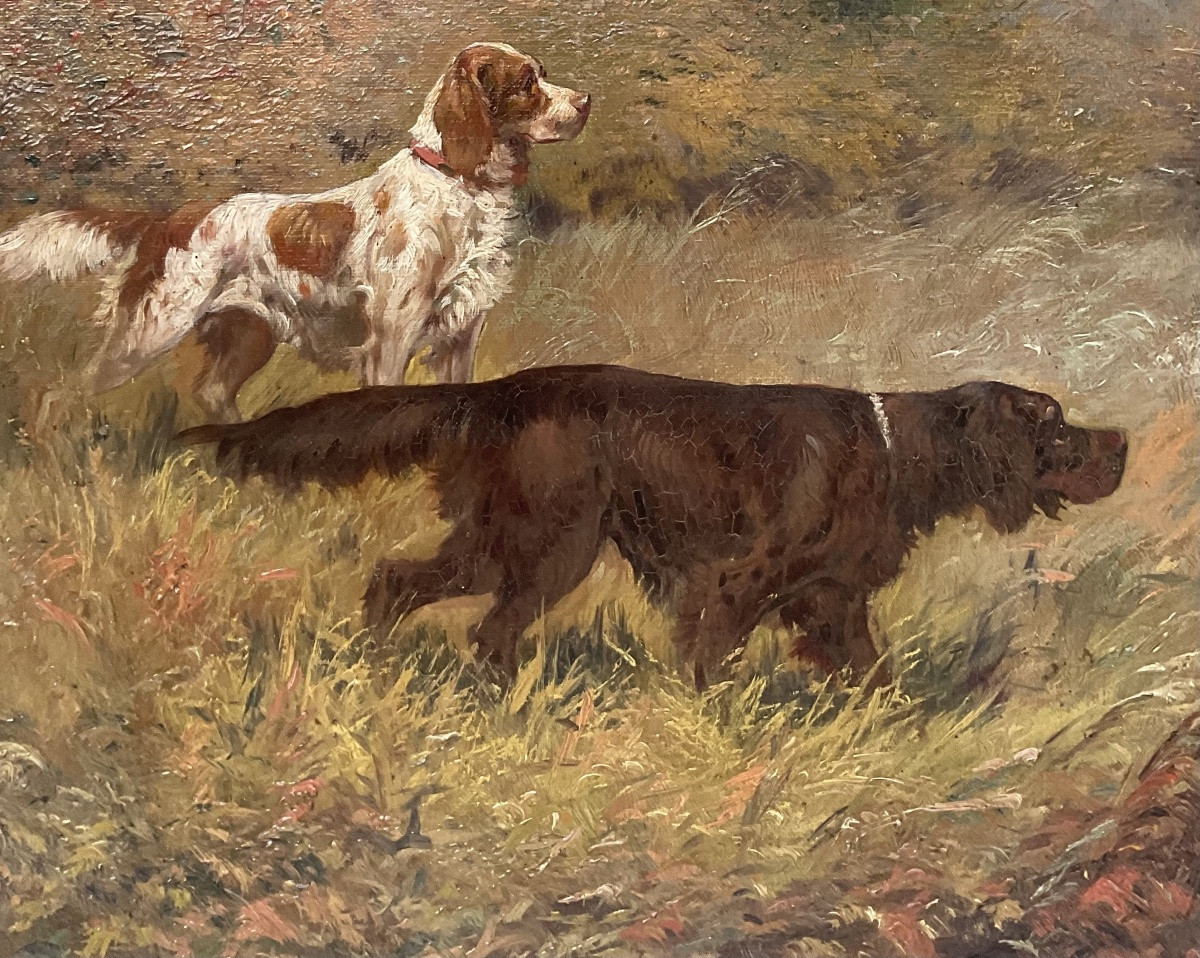 Eugène Petit, 19th-century Painting, Hunting Scene, 10f-photo-1