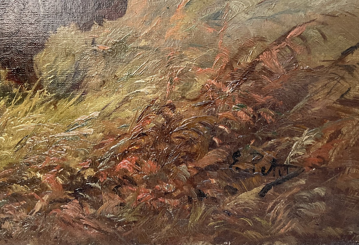 Eugène Petit, 19th-century Painting, Hunting Scene, 10f-photo-2