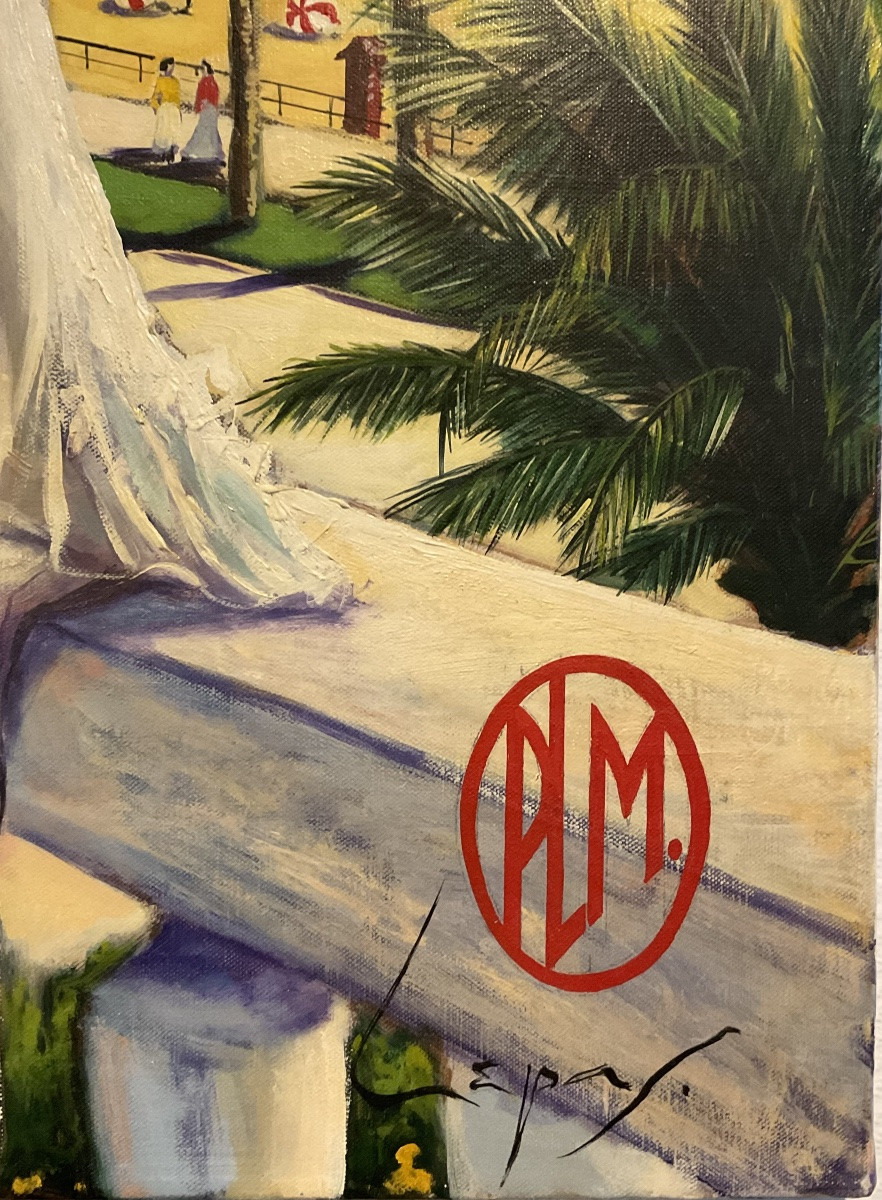 Lepas Painting Painting 1940/50 Bay Of Nice St Jean Riviera Negresco Plm-photo-6