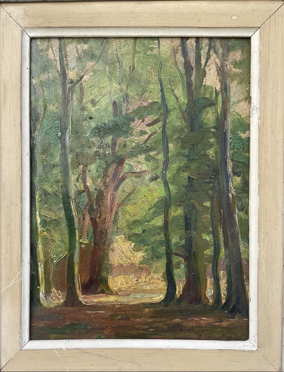 Émile Othon Friesz Tableau Original 1910/20 Sous bois -photo-1