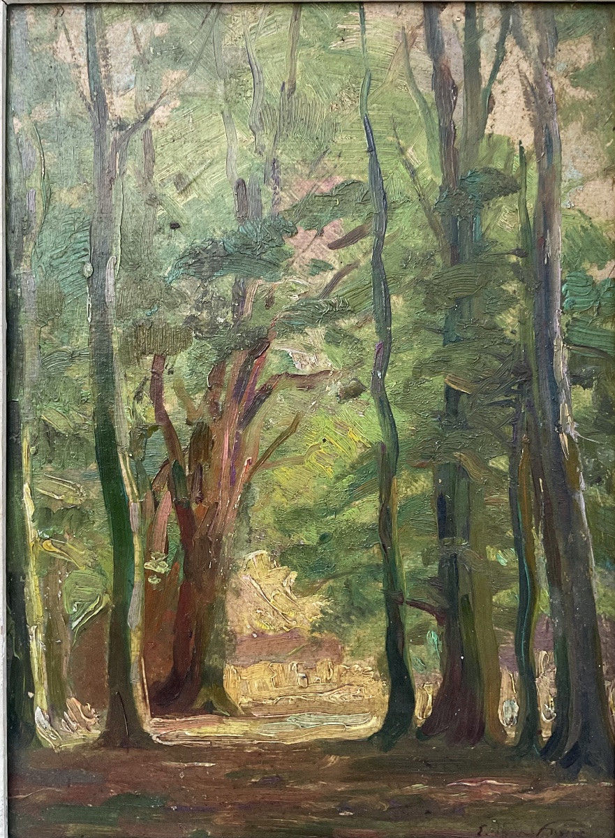 Émile Othon Friesz Tableau Original 1910/20 Sous bois -photo-2