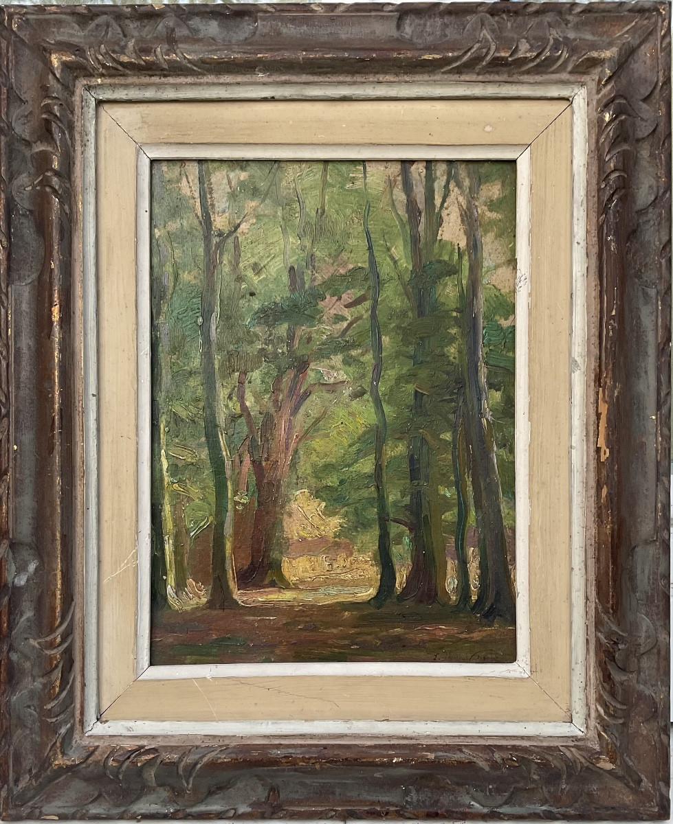 Émile Othon Friesz Tableau Original 1910/20 Sous bois 
