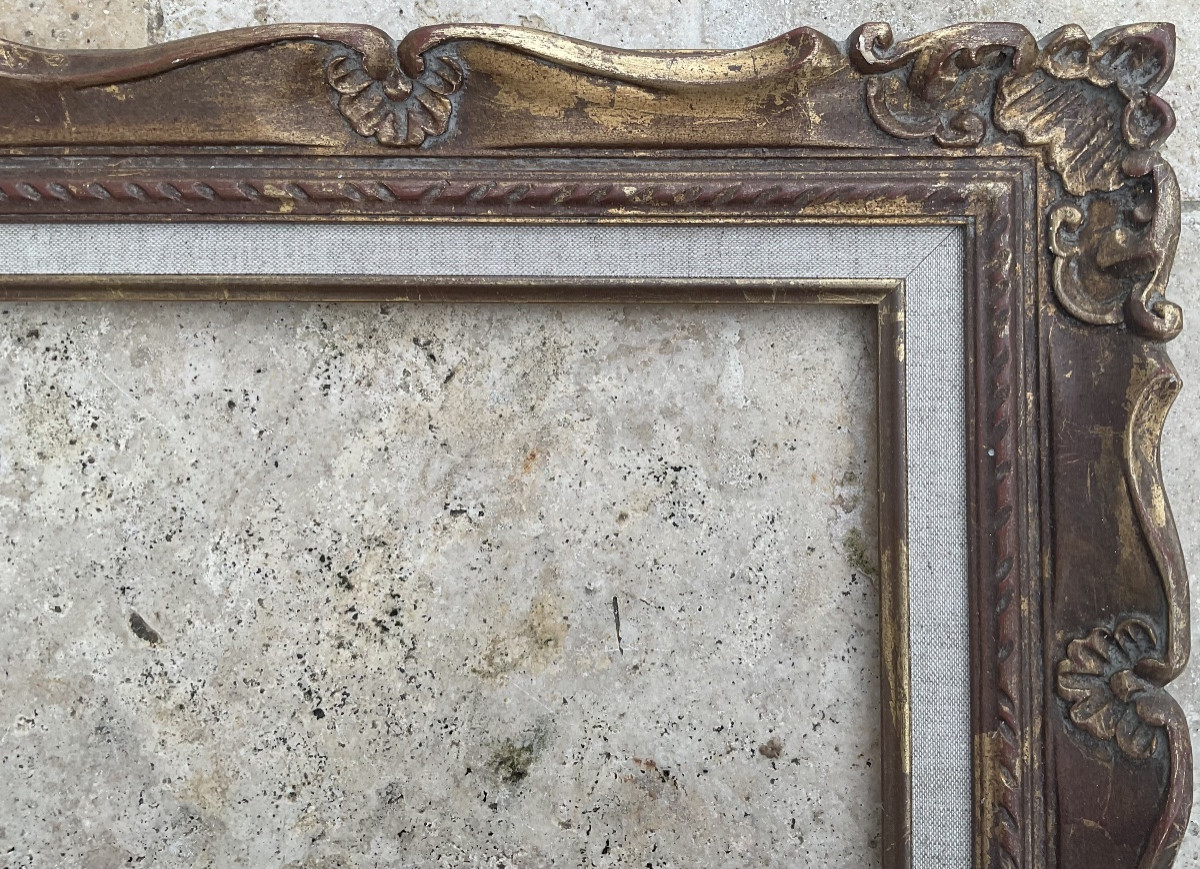 Cadre Montparnasse 5F Louis XIV Dil : 27 x 35 cm -photo-2