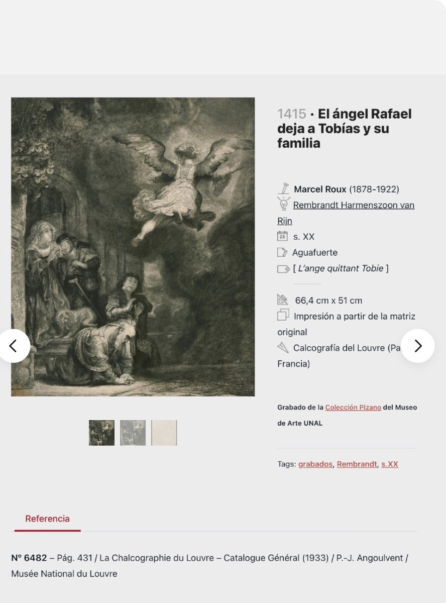 Marcel Roux Rare Watercolor And Charcoal 19th Century Archangel Raphael After Rembrandt Museum-photo-7