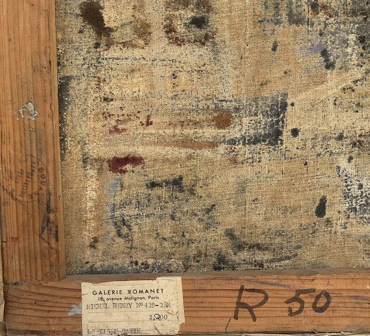 Michel Henry Painting 1950 Original Flowers Batik Fabric Romanet Gallery 25p-photo-6