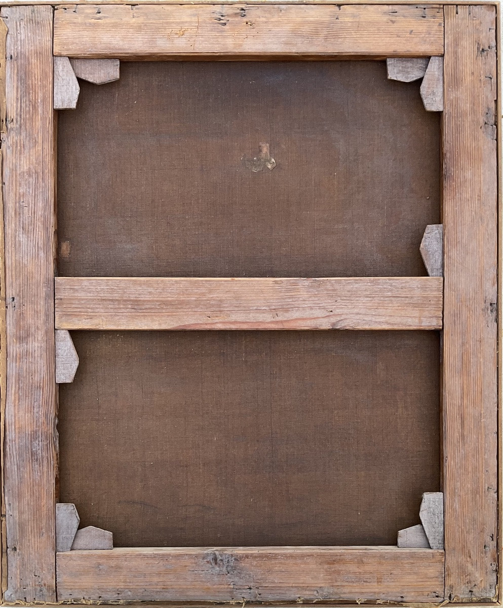 PHILIPPE ROUSSEAU 1850 TABLEAU ORIGINAL PEINTURE HST NATURE MORTE CHRIST FLEURS-photo-5