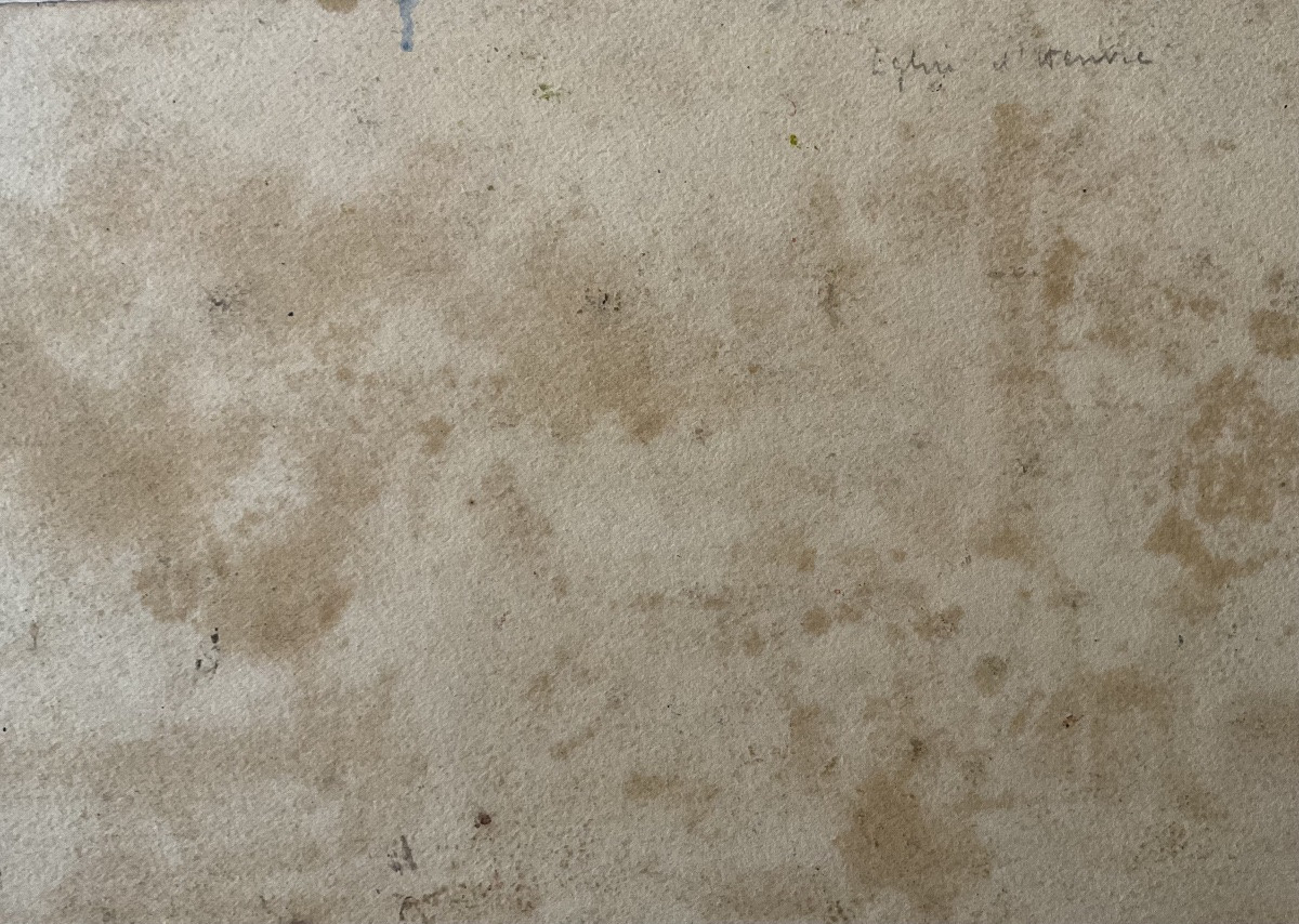 Lucienne Capdevielle Painting Hsc Old Church Of Henvic Finistère Morlaix -photo-4