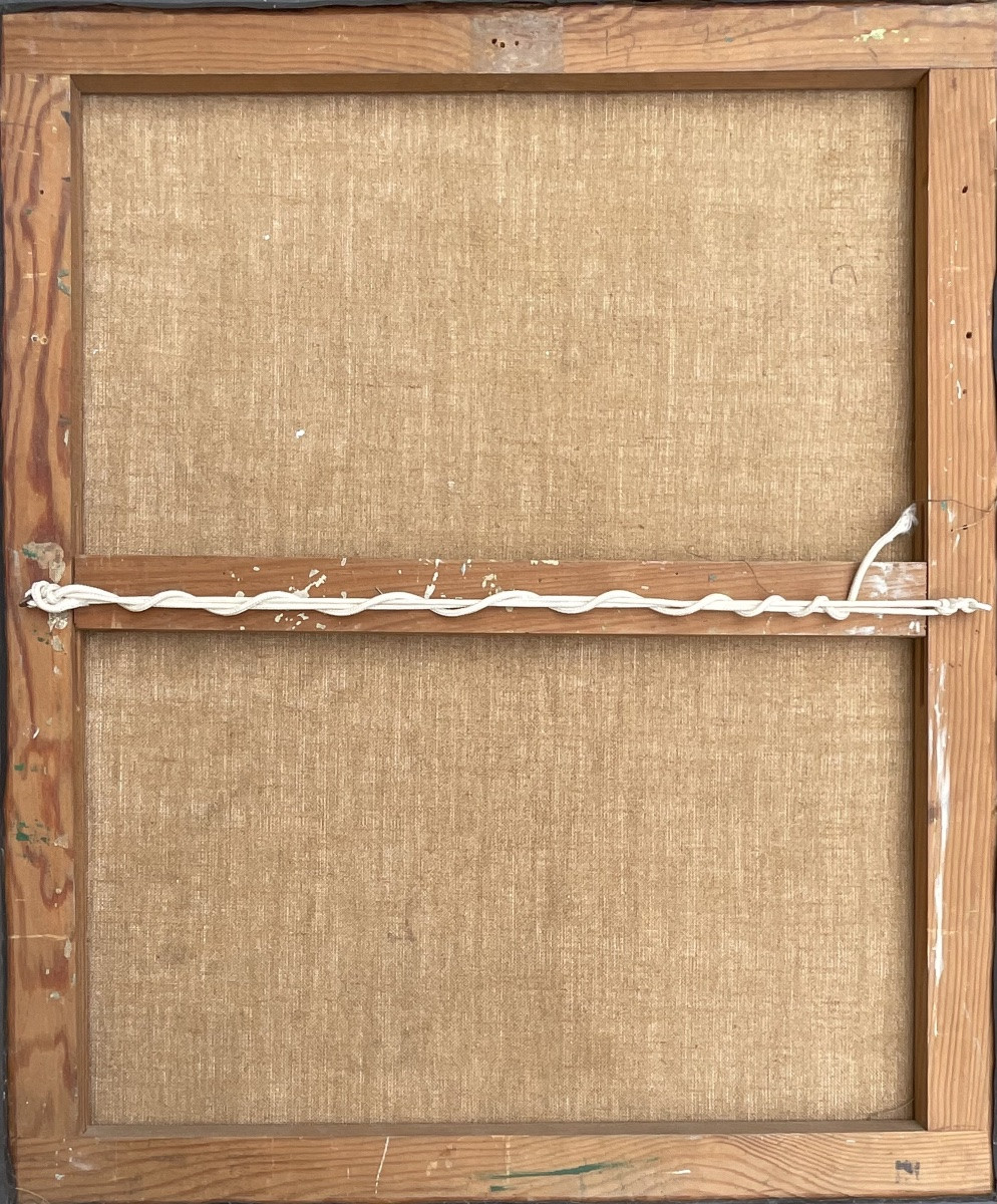 Alain Bonnefoit Painting Original 1980 Female Nude Model -photo-4