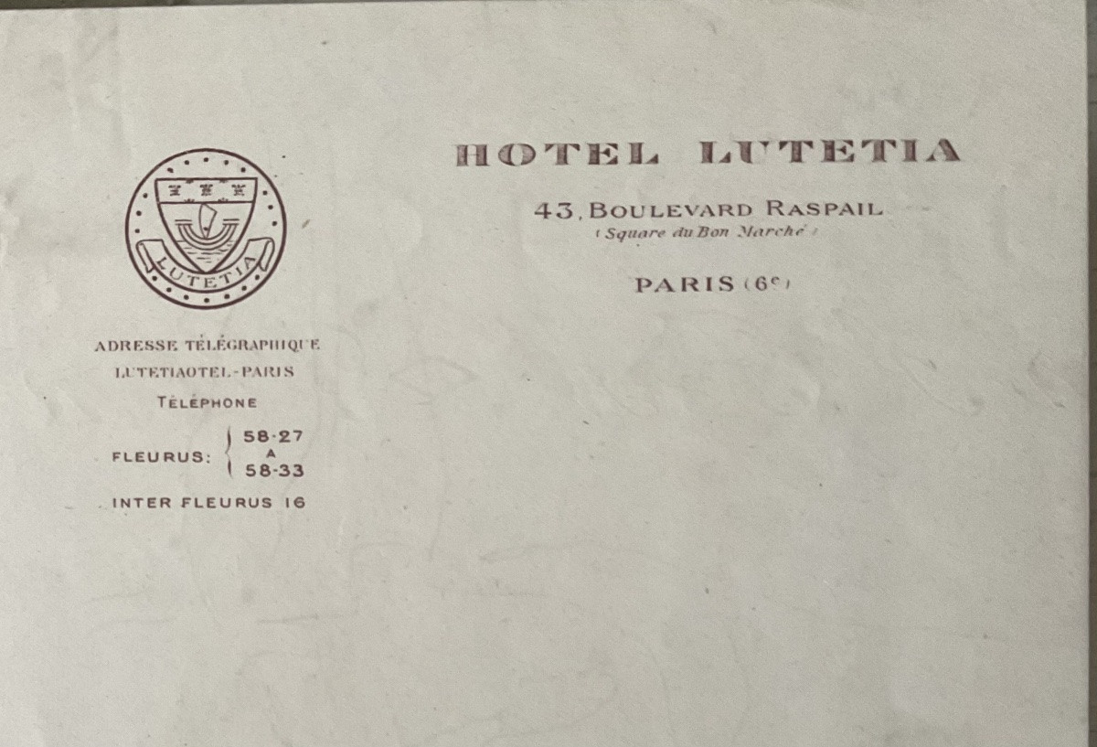 Mikhaïl Larionov Original Ink Drawing Sitting Figure Mask Dane Collection-photo-4