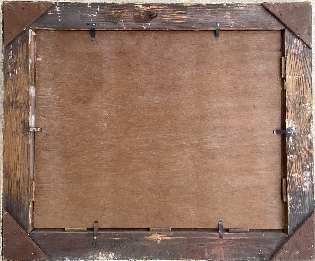 Emilio Ambron Painting 1943 Original Painting Bali Landscape-photo-4