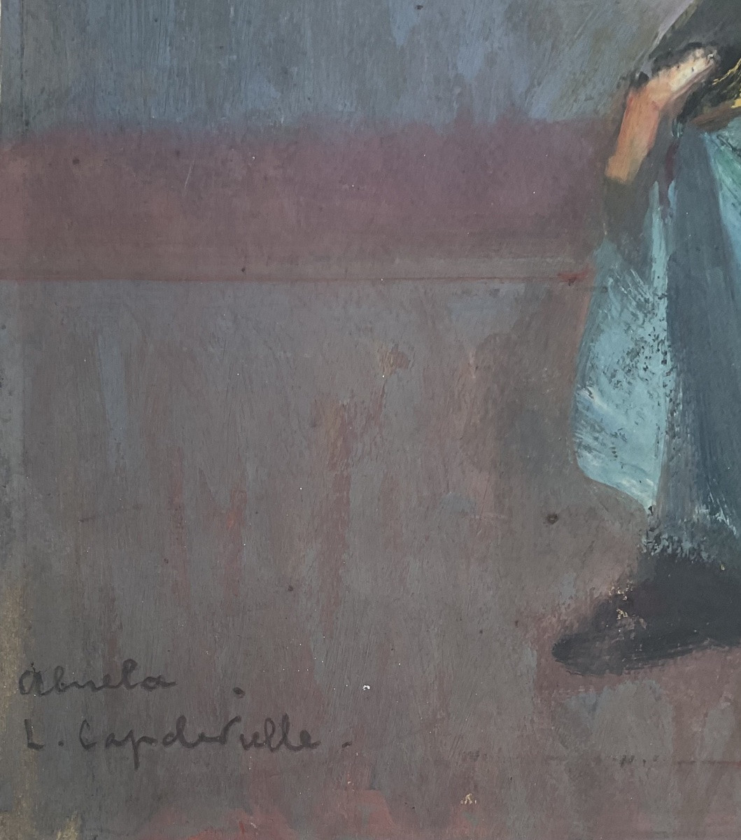  Lucienne Capdevielle 1930 Painting The Gypsy Grandmother Abuela-photo-2