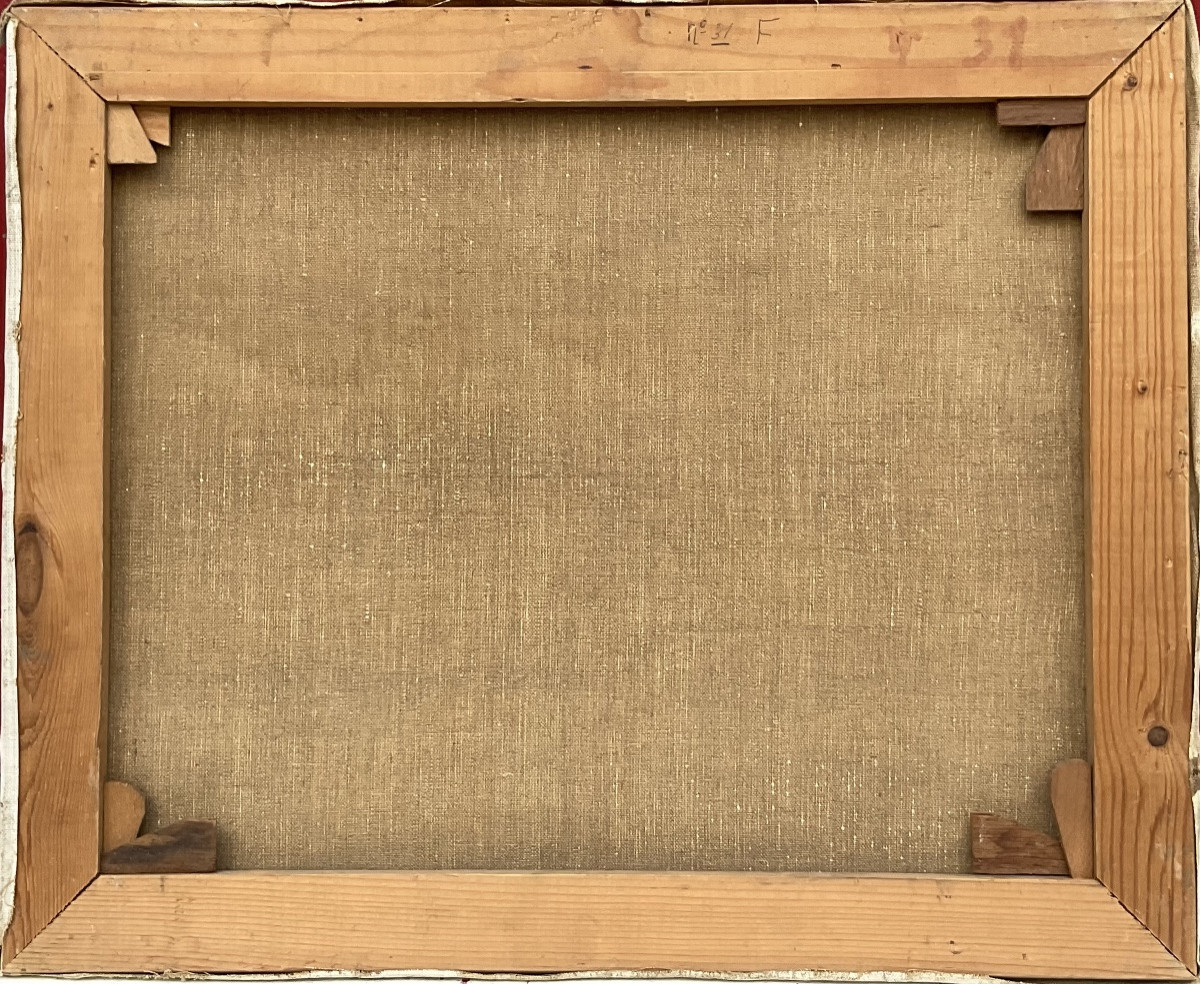 Paul Smolders Original Painting: Horse-drawn Carriage In A Park 1962-photo-4