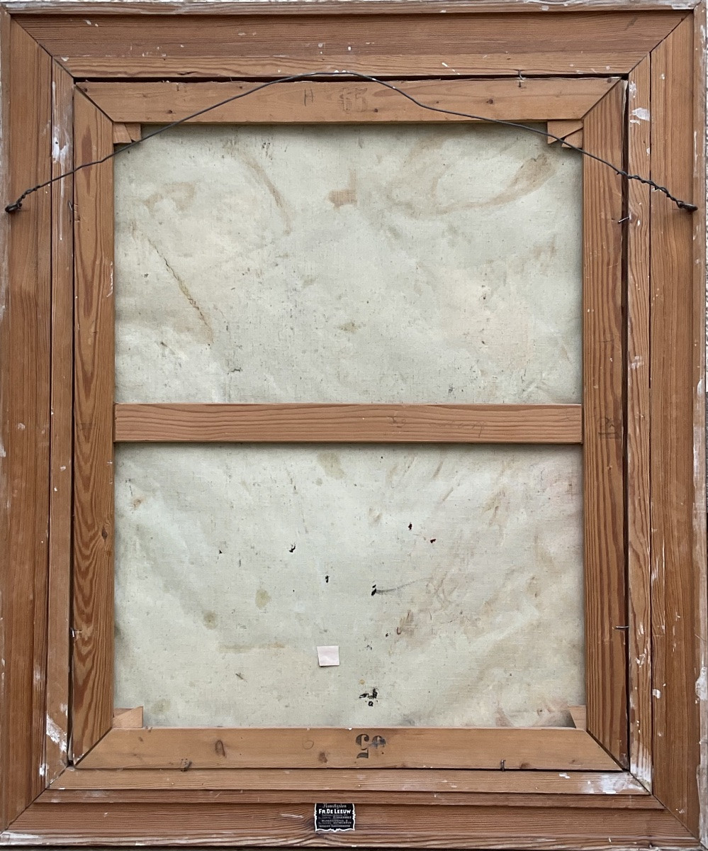 GRAND TABLEAU PORTRAITS LES 3 TOREROS TAUROMACHIE SÉVILLE 1950/60 PEINTURE QUALITÉ +-photo-5