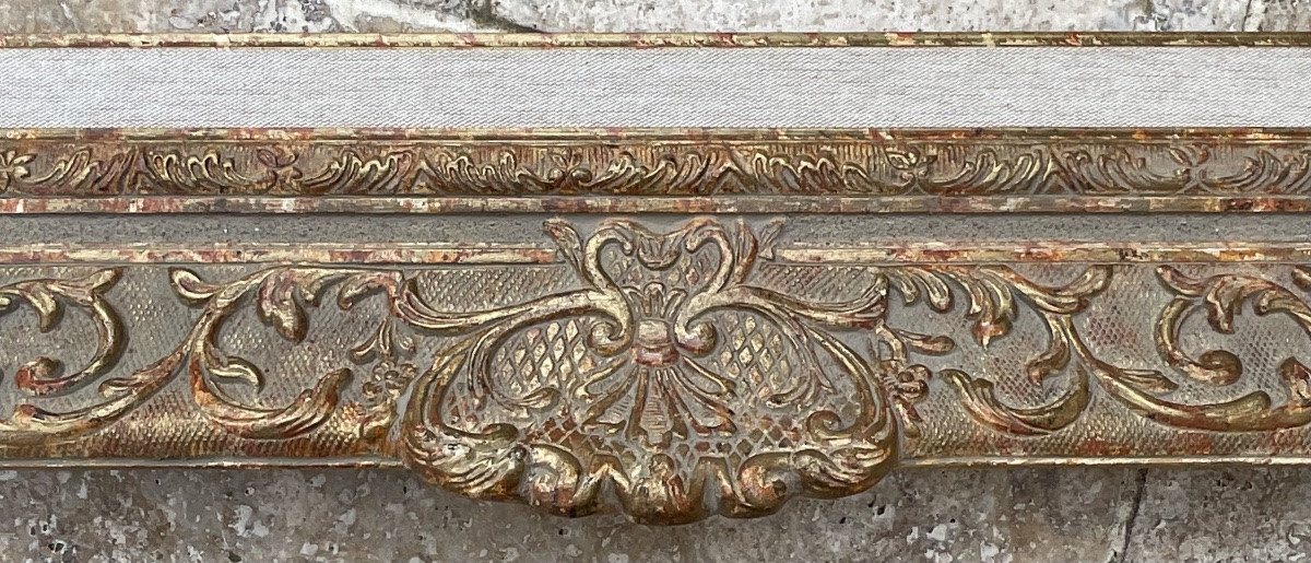 RARE CADRE MONTPARNASSE RG GAULT PROFIL BOIS STUC DIMENSION 25F FRENCH FRAME-photo-5