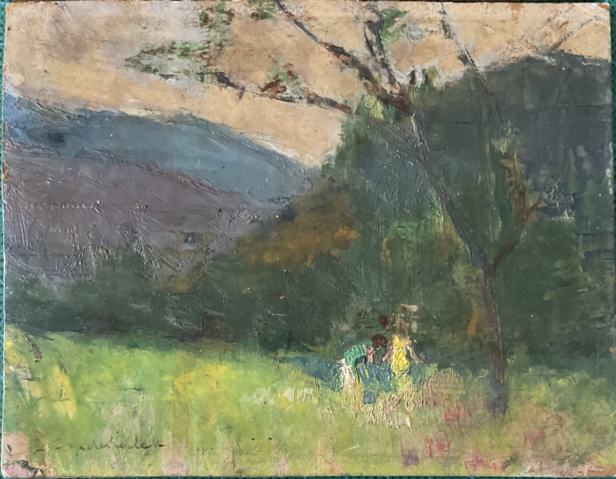 Lucienne Capdevielle 3 Paintings Landscape Of The South Of France Works 1930/40-photo-3