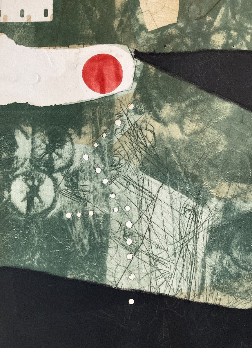 Antoni Clavé Rare Engraving Carborundum Red Dot Black Dot 1975-photo-4