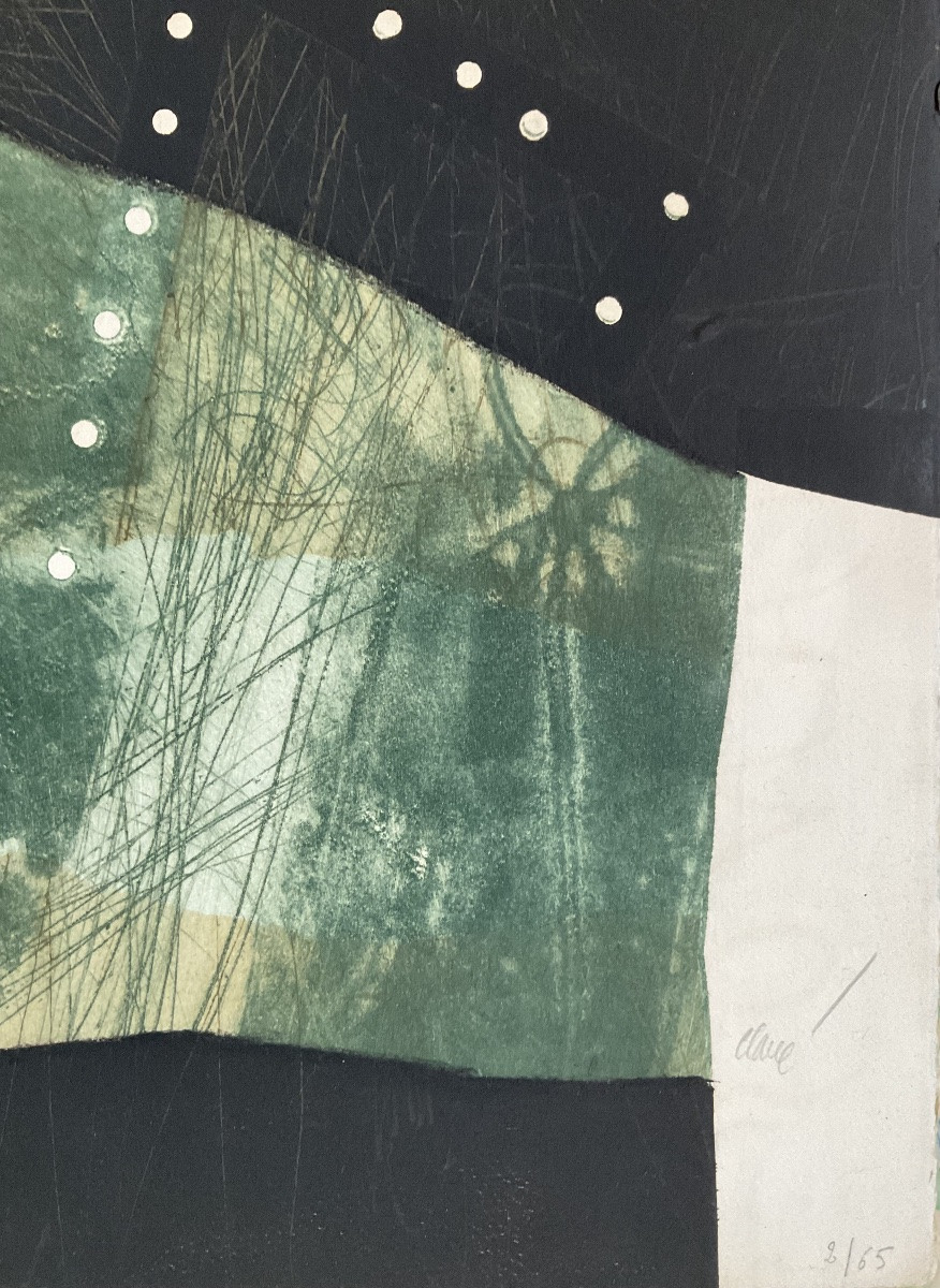 Antoni Clavé Rare Engraving Carborundum Red Dot Black Dot 1975-photo-5