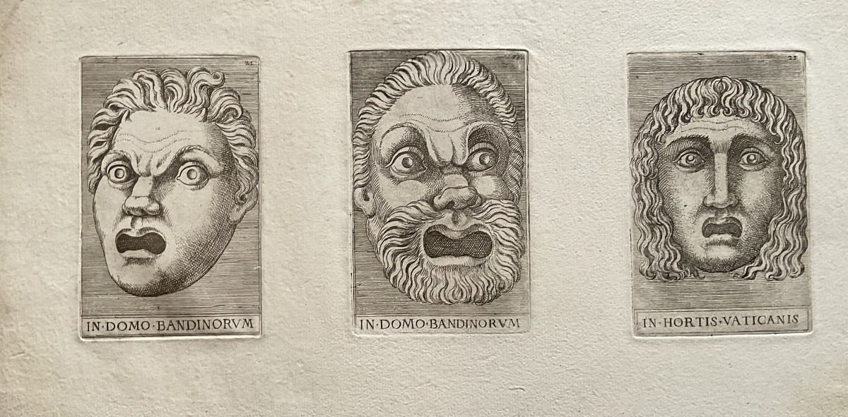 ADAMO SCULTORI GRAVURE ORIGINALE 1570 SUITE DE GARGOUILLES VECCHIA BULINO 1570-photo-3