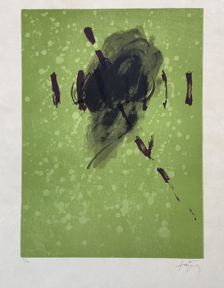 ANTONI TAPIÈS LITHOGRAPHIE ORIGINALE FREGOLI SALA GASPAR ORIGINAL LITHO PRINT-photo-2