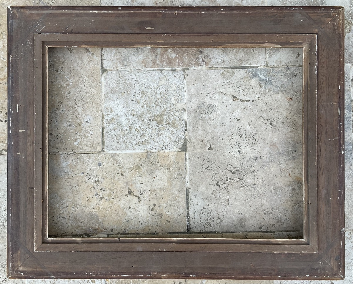 RARE CADRE MONTPARNASSE GAULT RG SCULPTÉ BOIS STUC DIM 12P FRENCH FRAME-photo-6