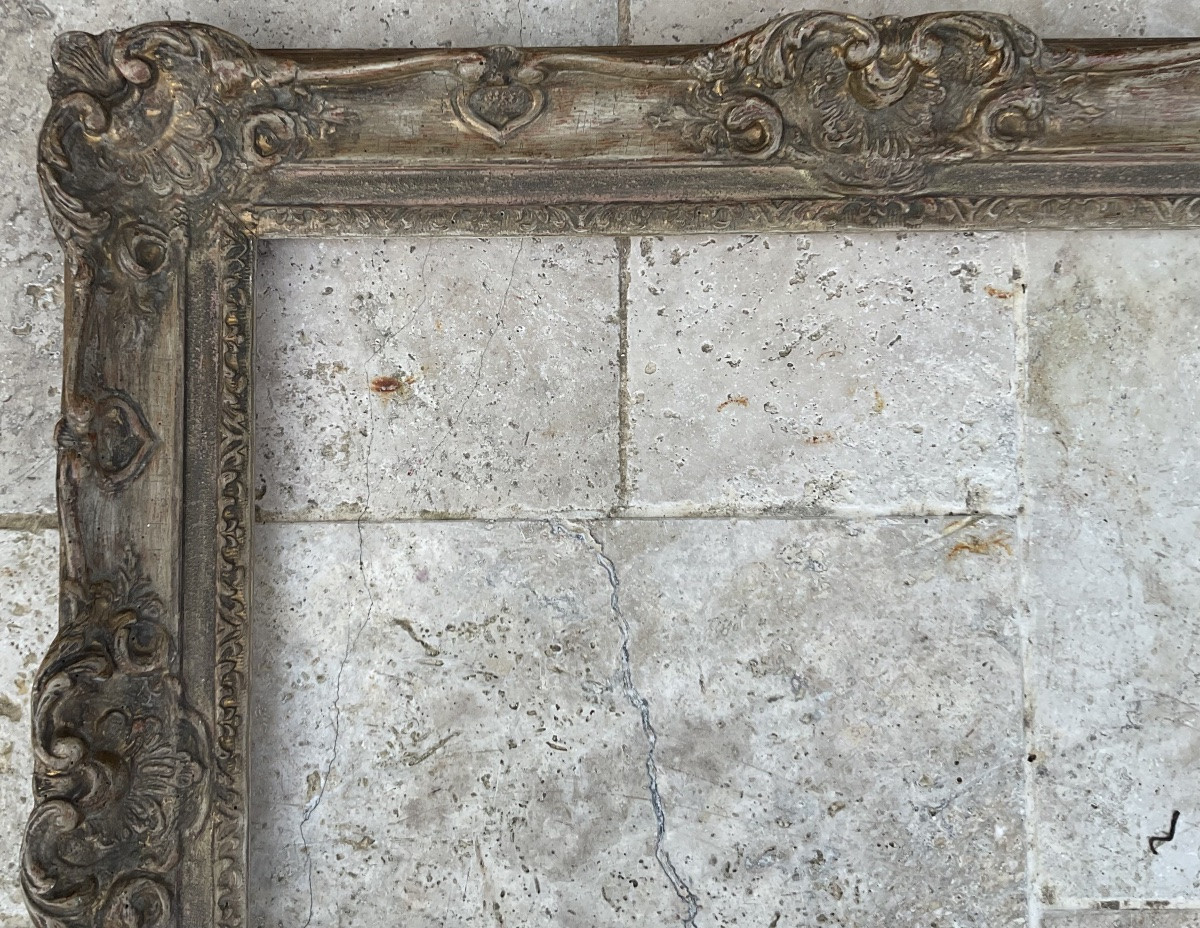 CADRE MONTPARNASSE SCULPTÉ BOIS STYLE LOUIS XIV 15F ORIGINAL FRENCH FRAME-photo-1