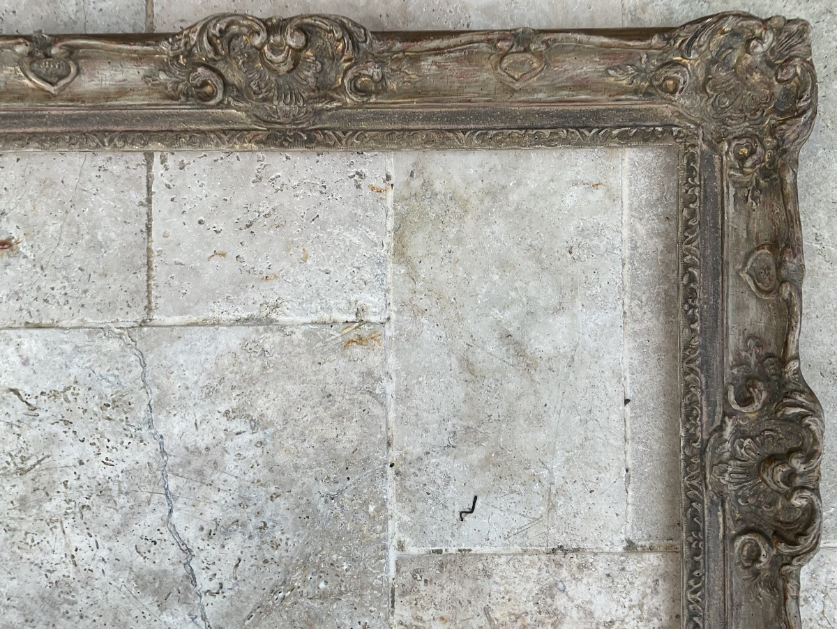 CADRE MONTPARNASSE SCULPTÉ BOIS STYLE LOUIS XIV 15F ORIGINAL FRENCH FRAME-photo-2