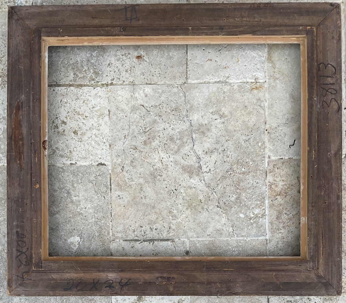 CADRE MONTPARNASSE SCULPTÉ BOIS STYLE LOUIS XIV 15F ORIGINAL FRENCH FRAME-photo-7