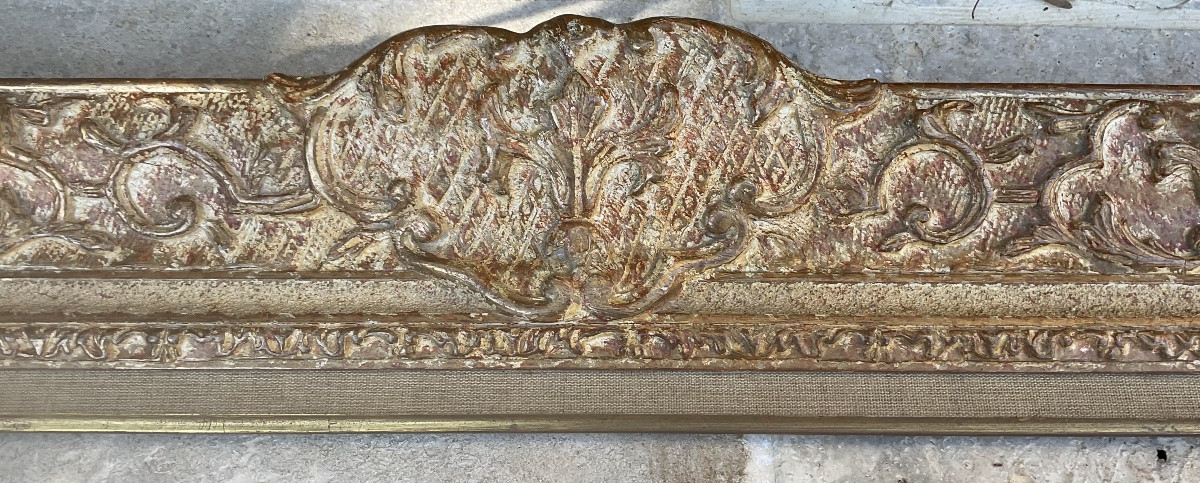 RARE CADRE MONTPARNASSE RG GAULT PROFIL BOIS STUC DIMENSION 20M FRENCH FRAME-photo-5