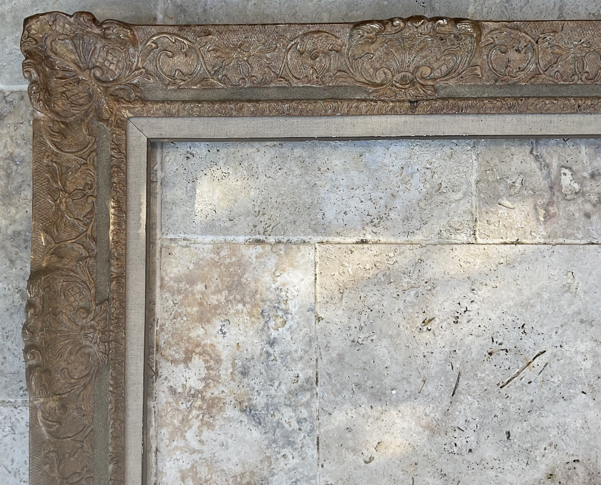 Rare Montparnasse Frame Rg Gault Wood Profile Stucco Dimension 15p French Frame-photo-1