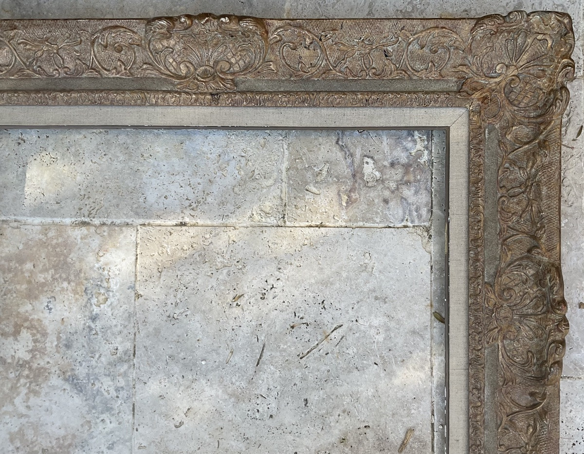 Rare Montparnasse Frame Rg Gault Wood Profile Stucco Dimension 15p French Frame-photo-2