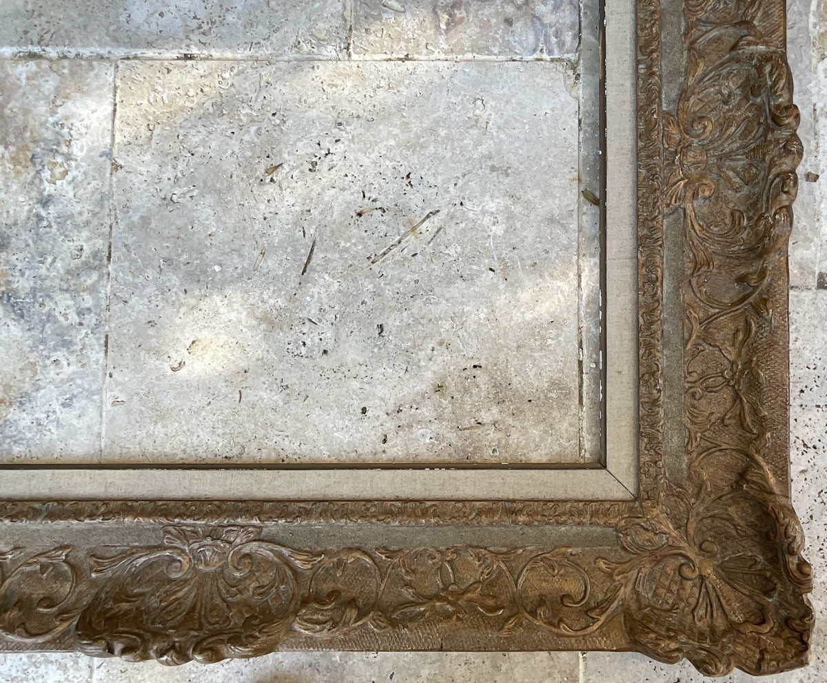 Rare Montparnasse Frame Rg Gault Wood Profile Stucco Dimension 15p French Frame-photo-4