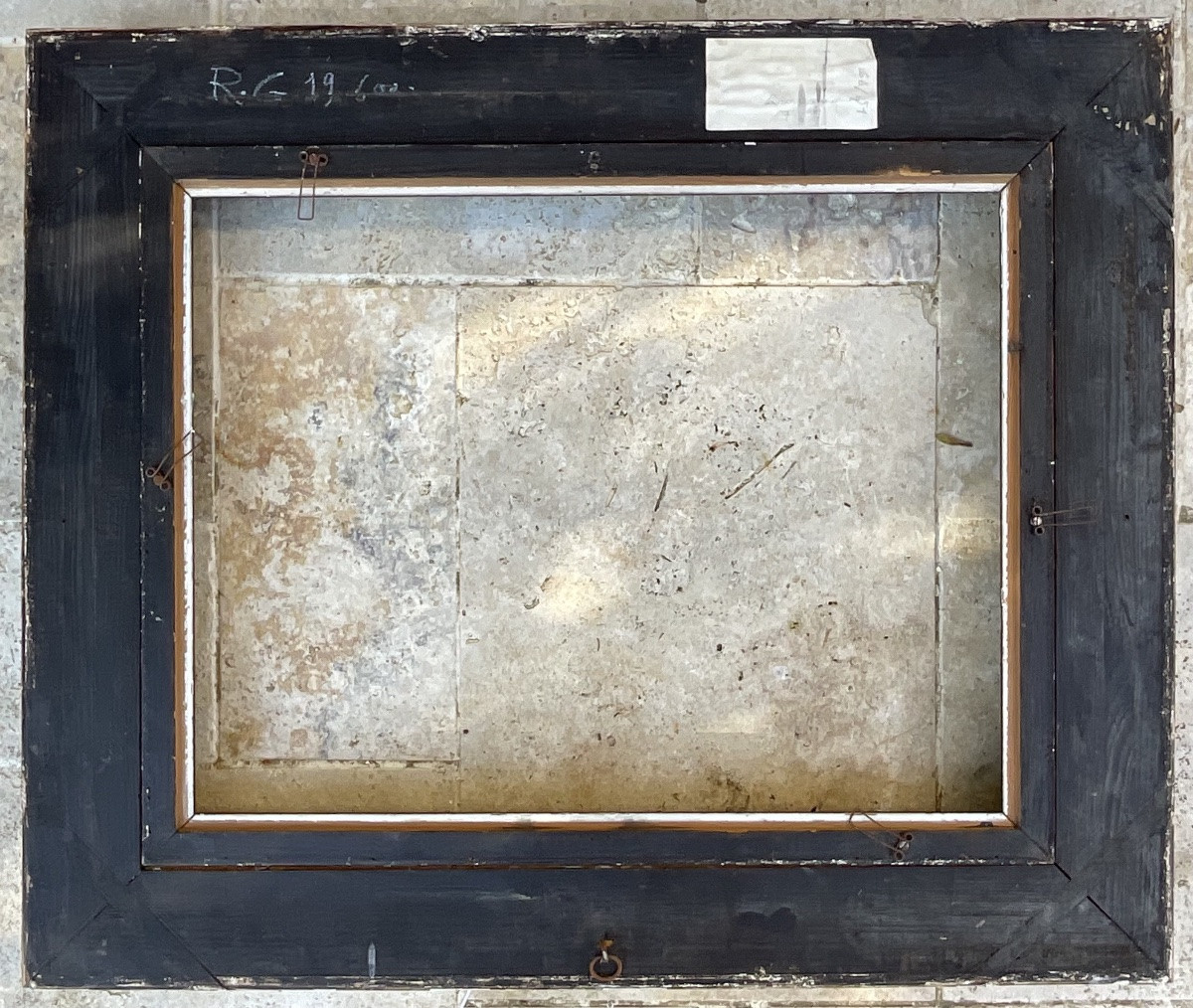 Rare Montparnasse Frame Rg Gault Wood Profile Stucco Dimension 15p French Frame-photo-7
