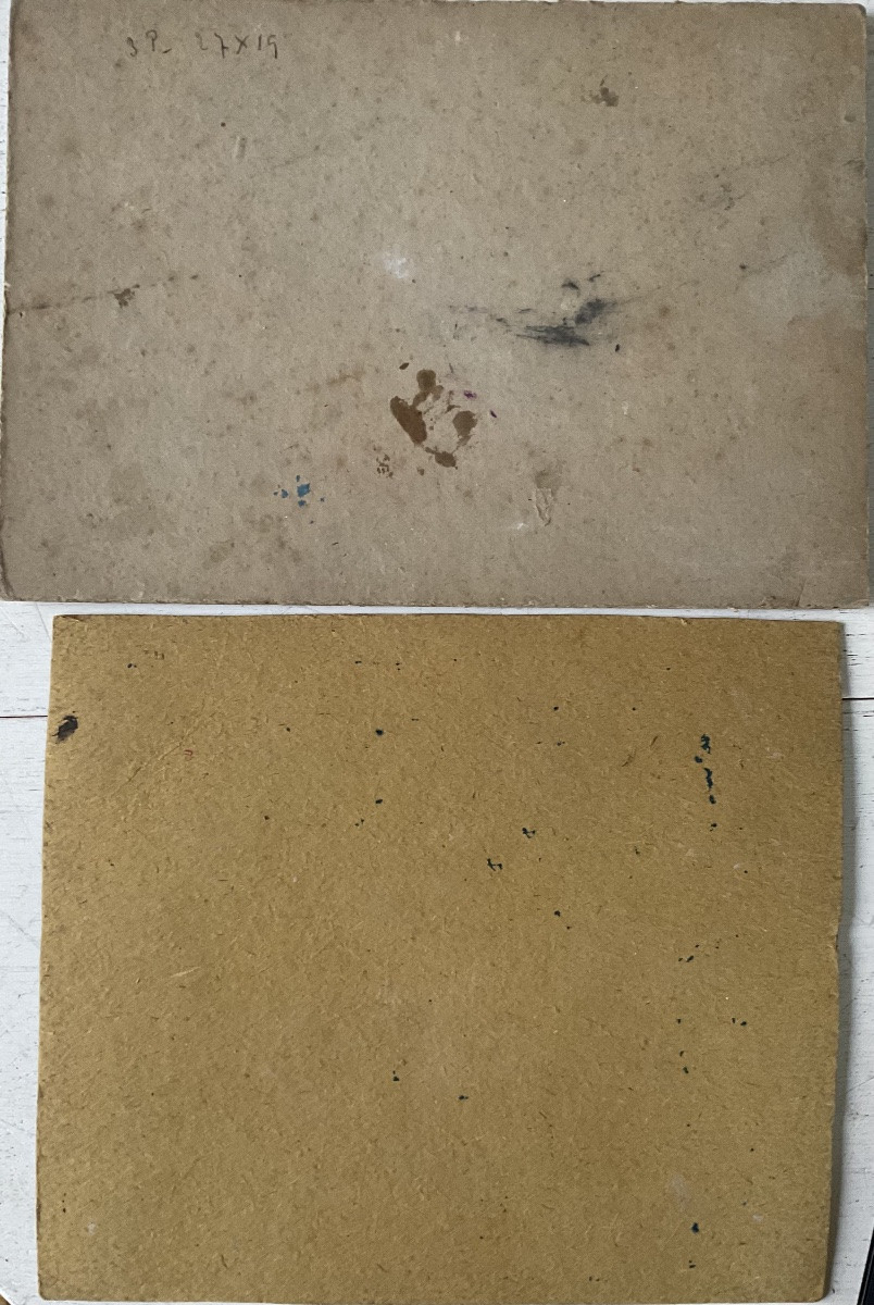 Lucienne Capdevielle Set Of 2 Paintings 1920 Subject: Gypsy Women -photo-4