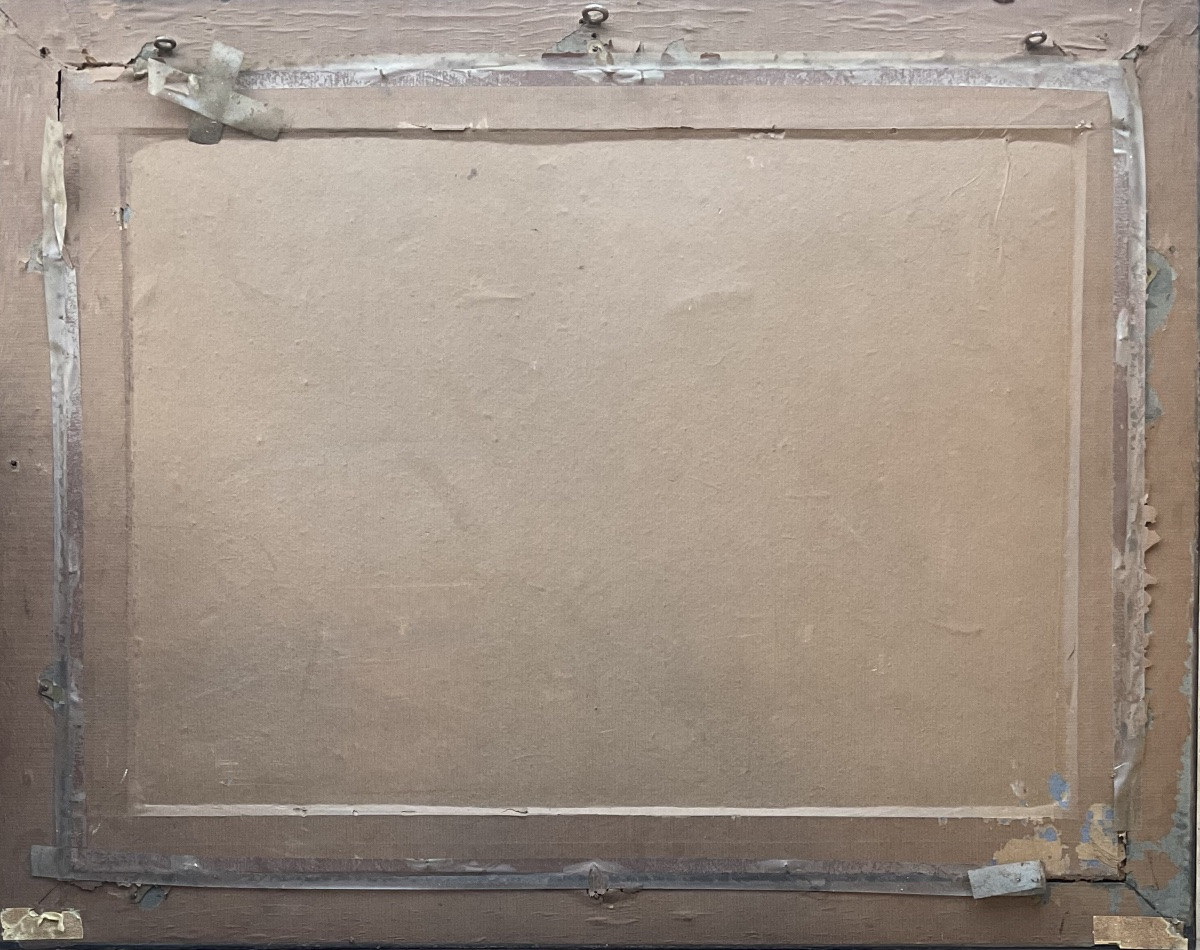 Henry De Groux Charcoal Drawing 1900 Nude Woman And Shadow Rare Subject-photo-4