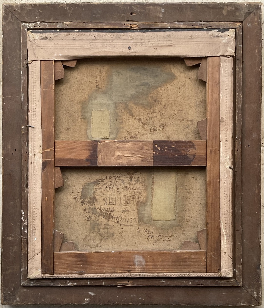 Alexis Kreyder Painting Bouquet Of Roses 19th C Original Painting Still Life-photo-5