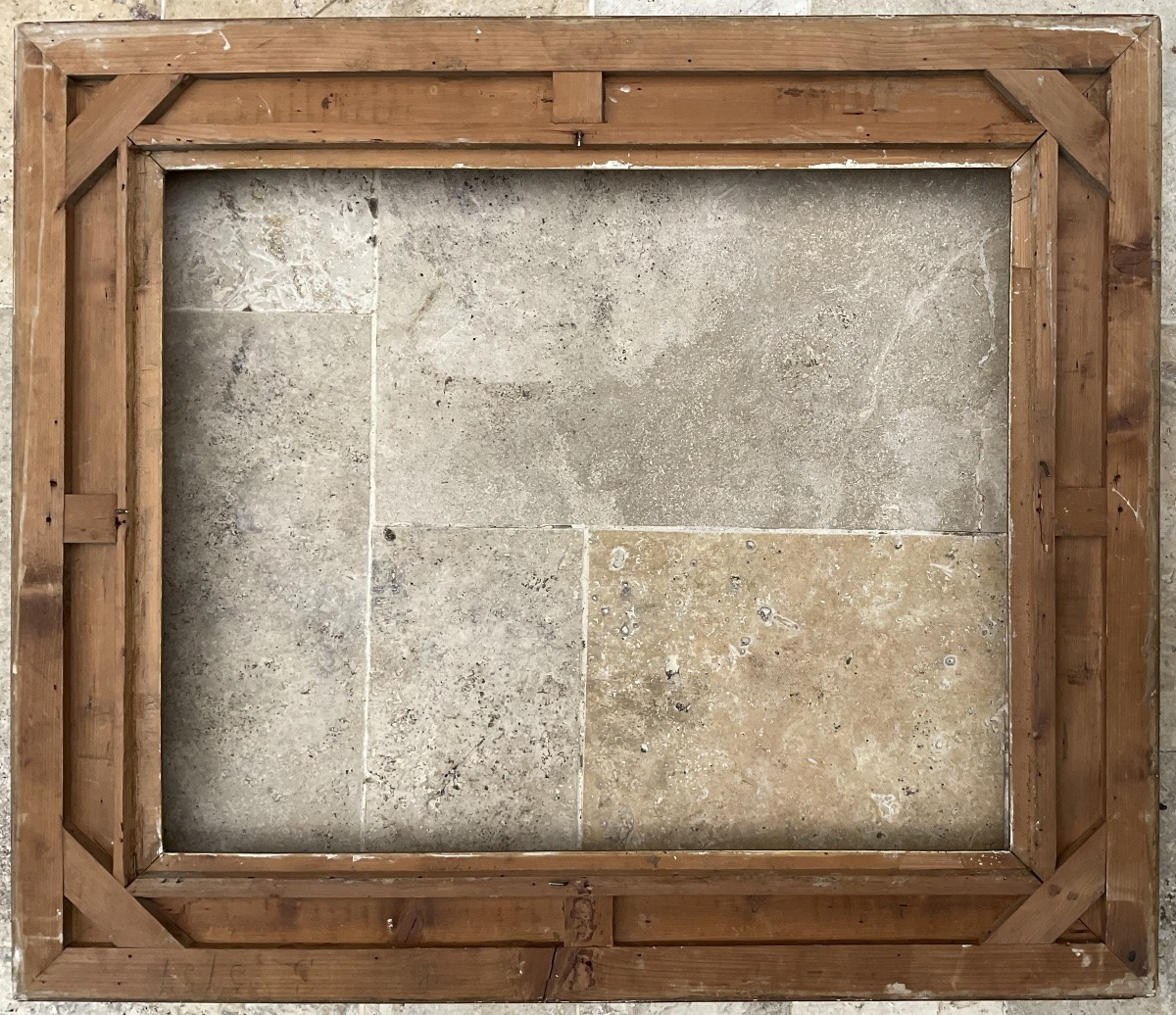 Large 19th Century Frame Wood And Vegetable Stuc Dim 81 X 65 Cm (25f) Perfect Condition-photo-4