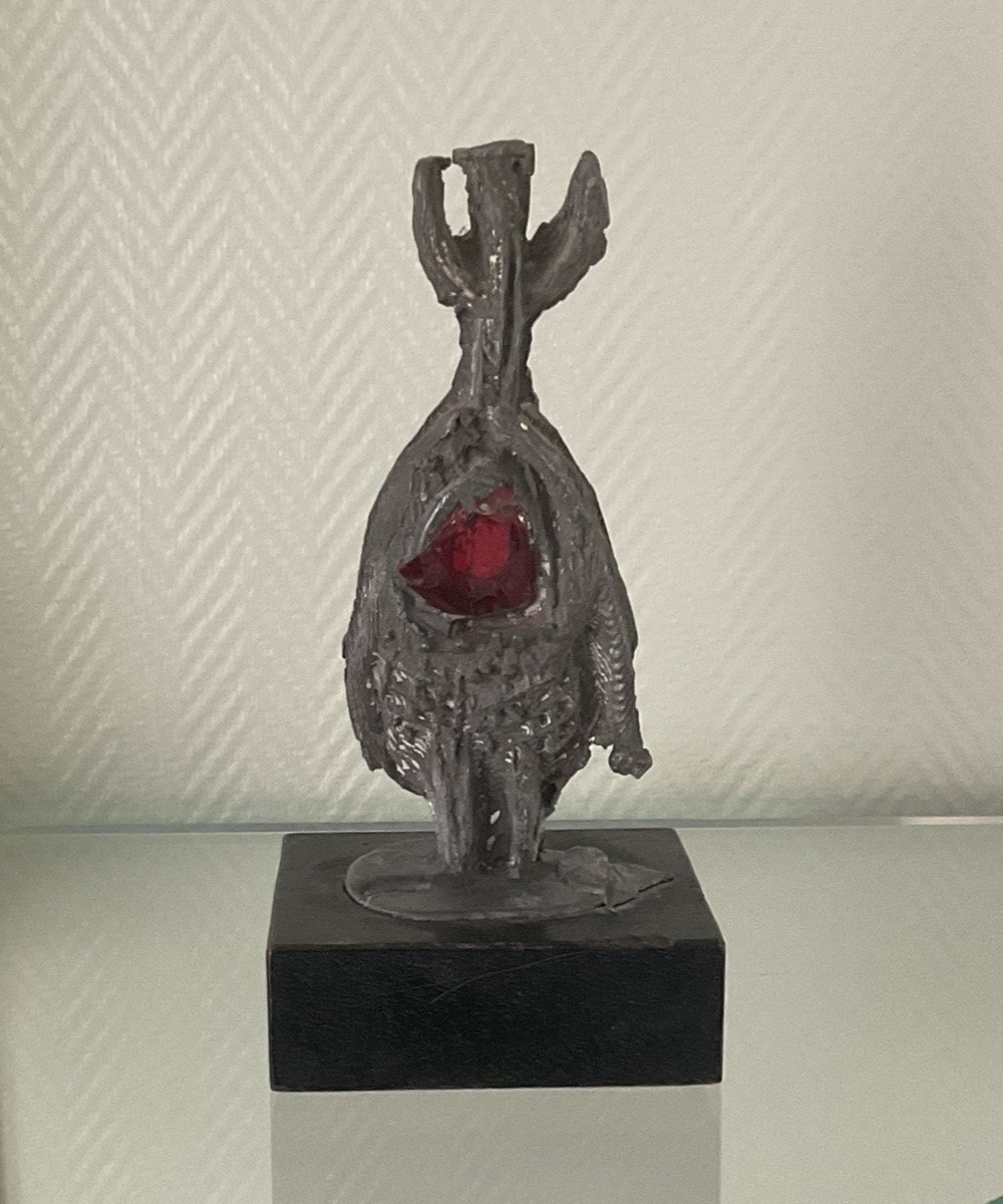 Germaine Richier Sculpture originale Plomb et pierre Personnage hybride circa 1955-photo-1