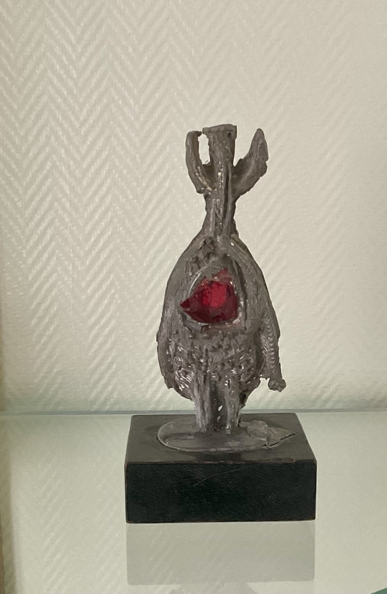 Germaine Richier Sculpture originale Plomb et pierre Personnage hybride circa 1955