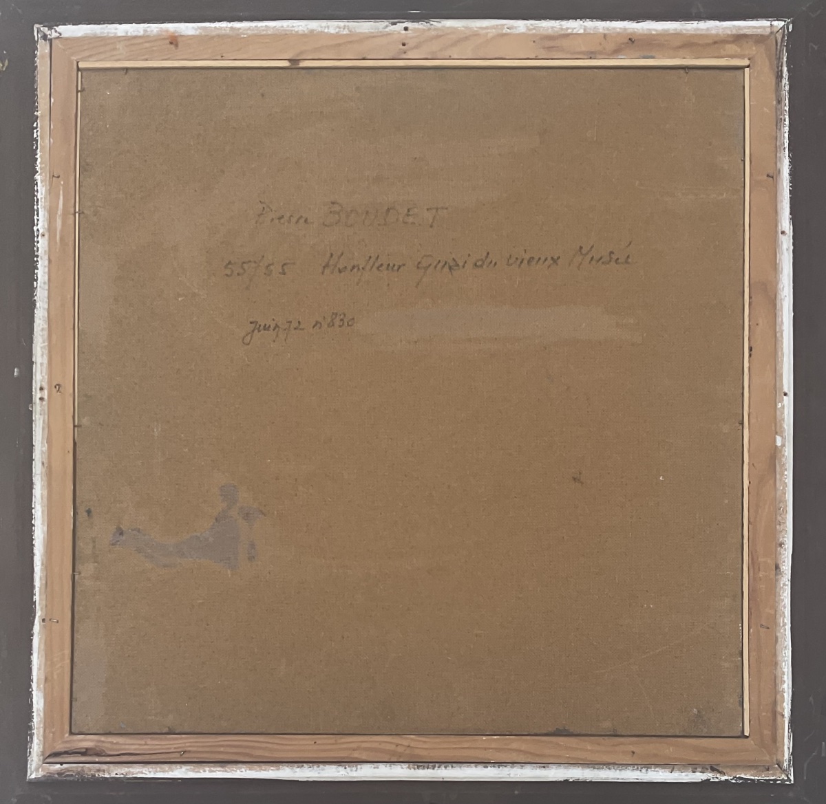 PIERRE BOUDET - TABLEAU LE PORT HONFLEUR PEINTURE ORIGINALE 1972 -photo-3