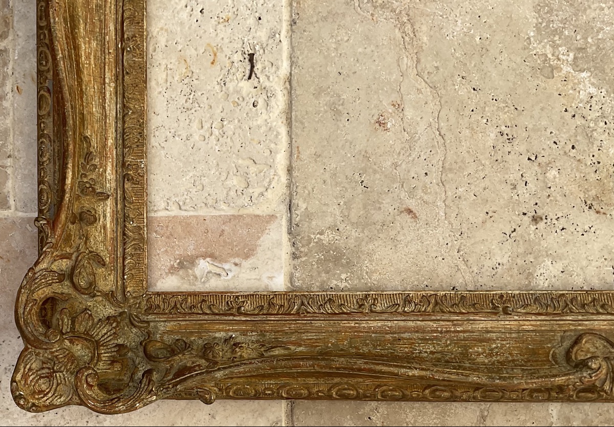  Montparnasse Frame Louis XV Style Stucco Wood Profile Dim 15f French Frame-photo-2