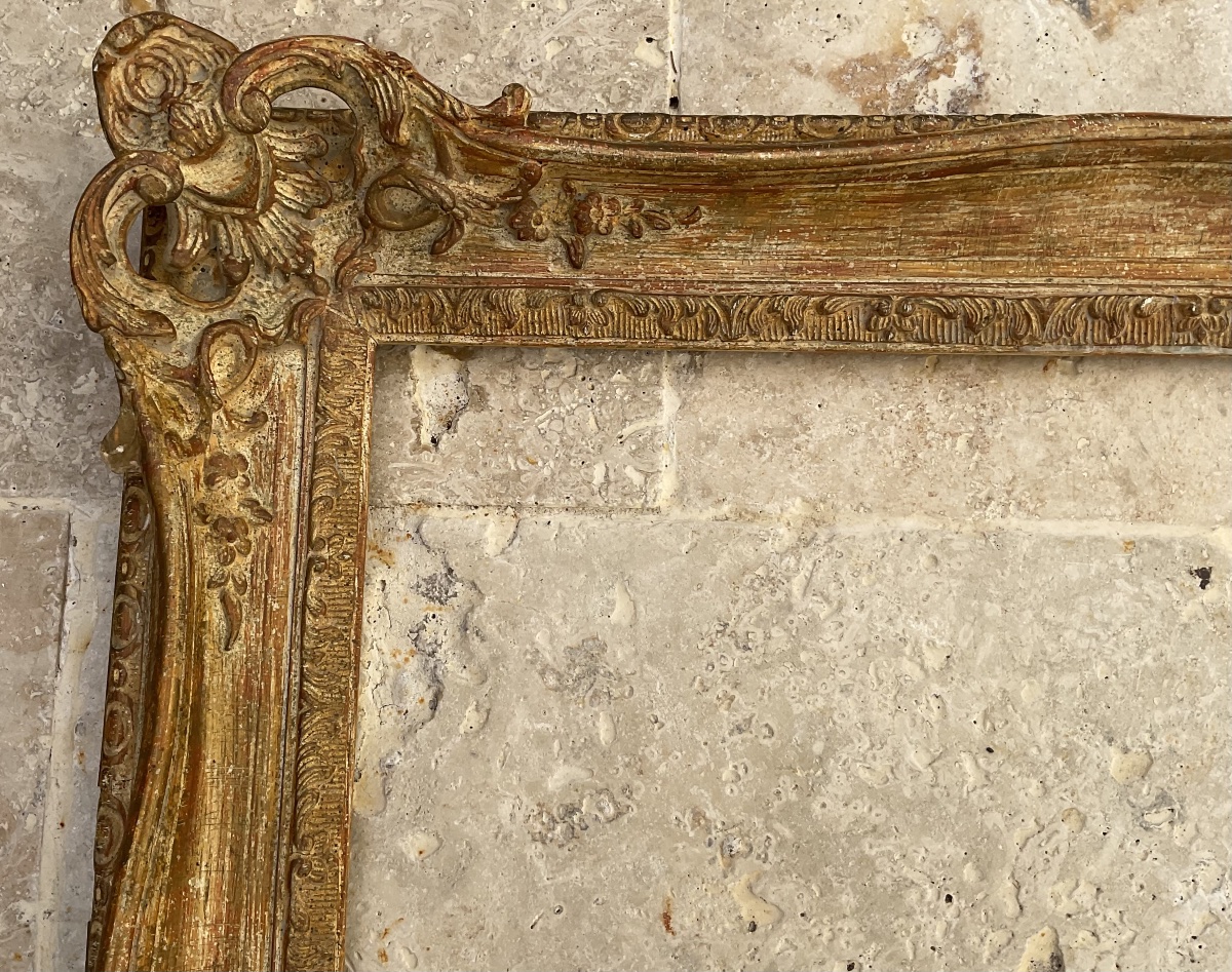  Montparnasse Frame Louis XV Style Stucco Wood Profile Dim 15f French Frame-photo-3