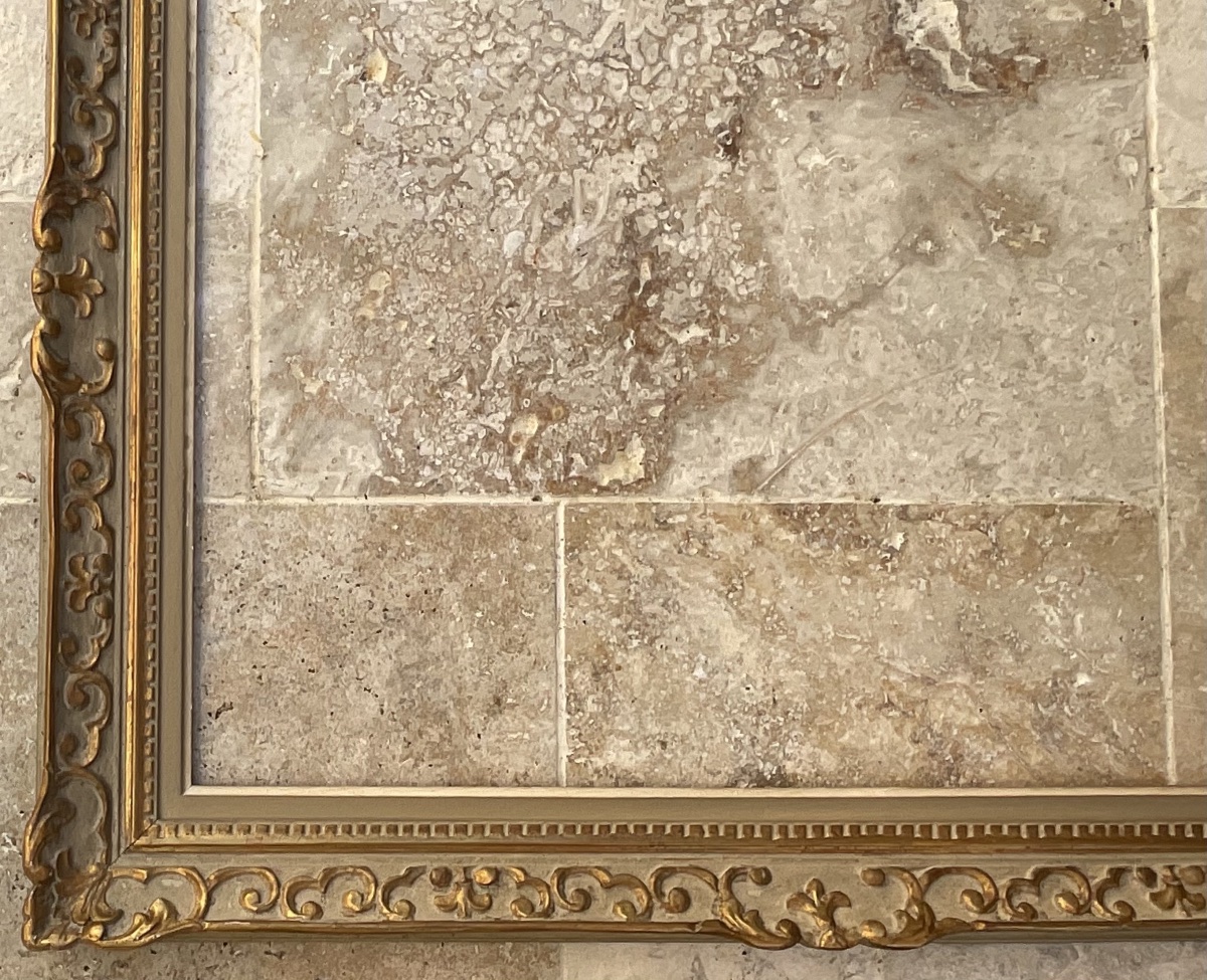 Large Montparnasse Frame, Louis XIV Style, Wood, Size 25f, Dimensions 81 X 65 Cm-photo-4