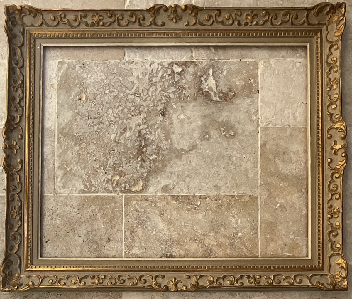 Large Montparnasse Frame, Louis XIV Style, Wood, Size 25f, Dimensions 81 X 65 Cm