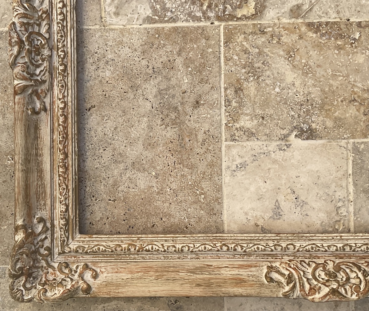 Large Montparnasse Frame, Louis XIV Style, Wood, Size 25p, Dimensions 81 X 60 Cm-photo-4