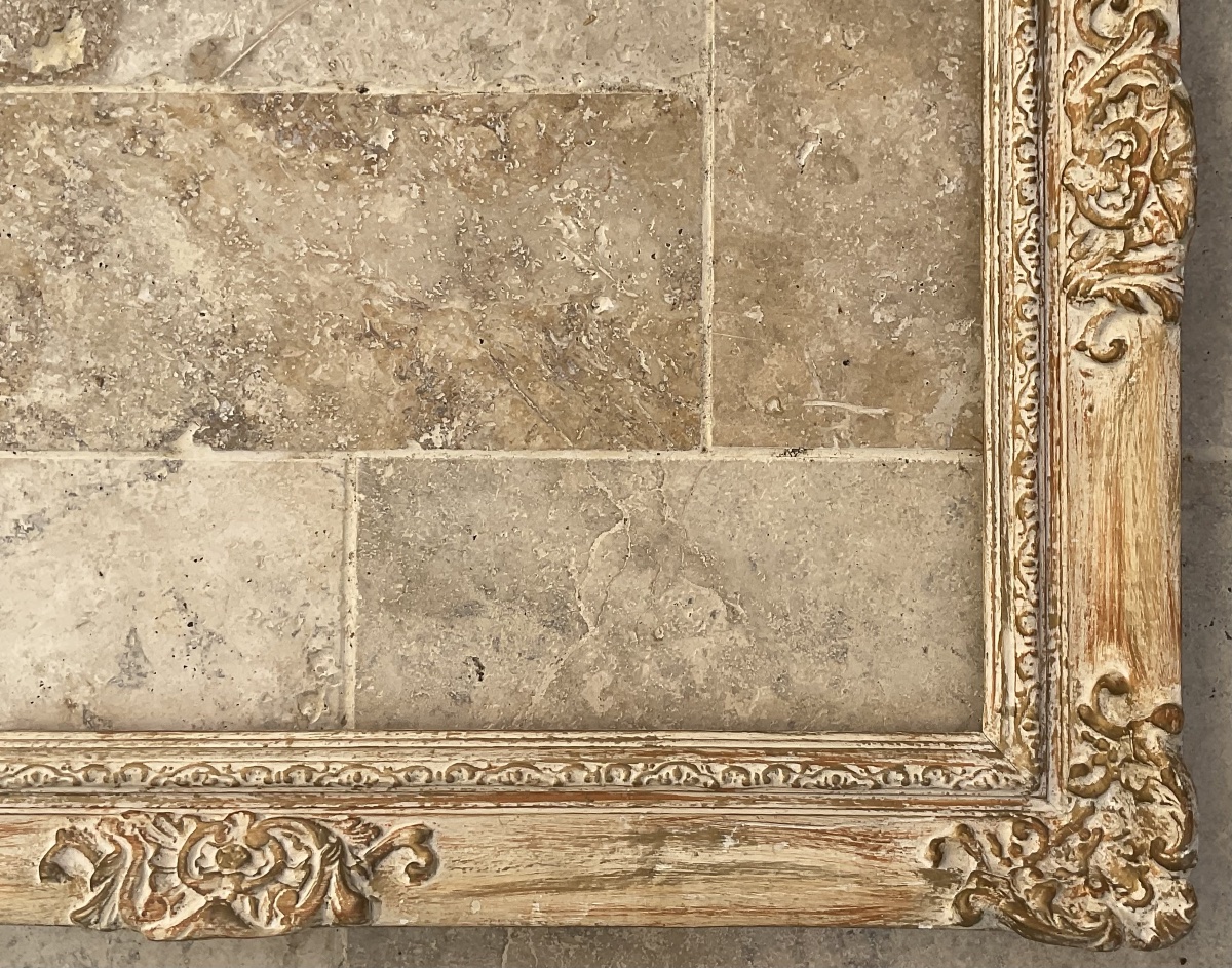 Large Montparnasse Frame, Louis XIV Style, Wood, Size 25p, Dimensions 81 X 60 Cm-photo-1
